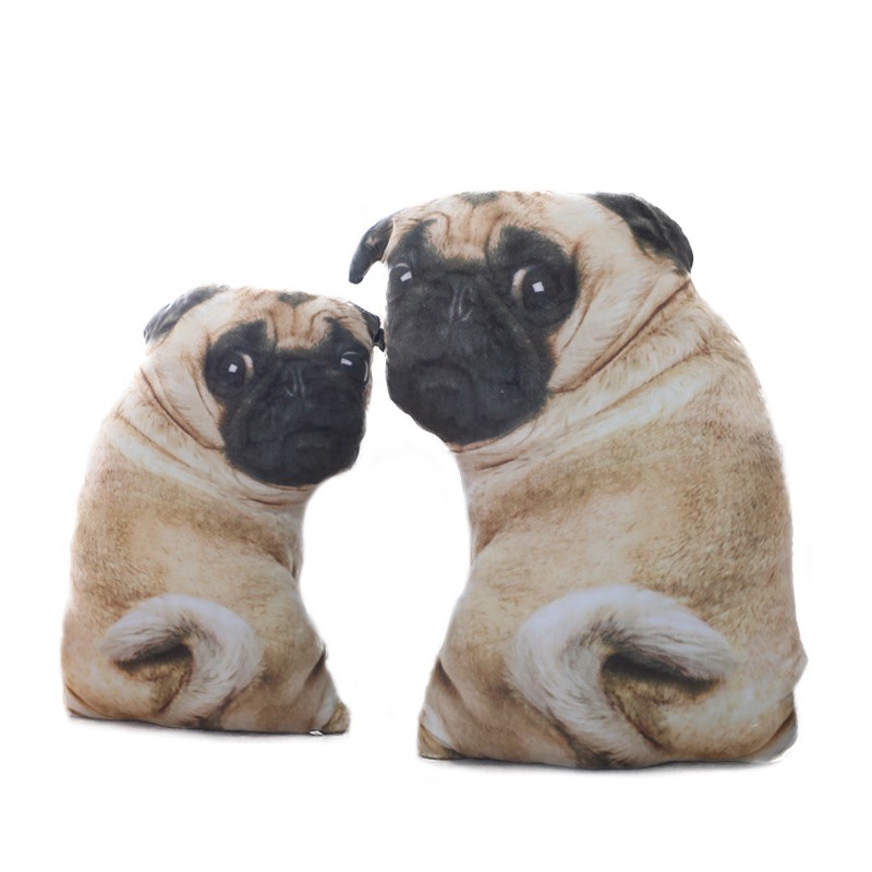 Simulation Pug Dog Plush Toys Soft Lifelike Emulational Sharpei Pillow Dolls Shopee Malaysia