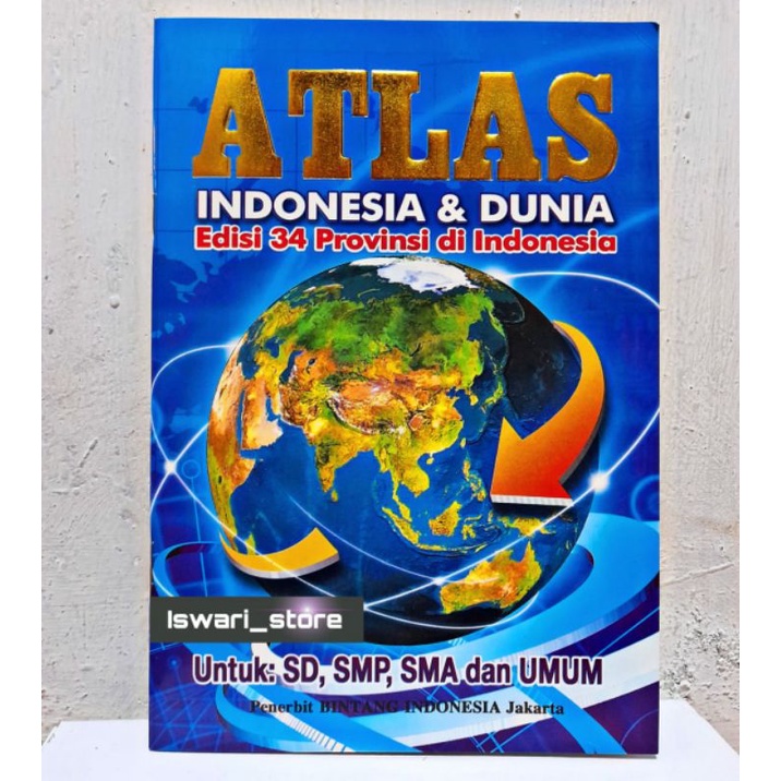 ATLAS OF INDONESIA AND THE WORLD 34 provinces edition | Shopee Malaysia