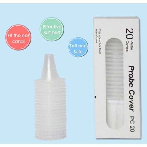 20pcs Ear thermometer protection head plastic Universal Probe Covers ...