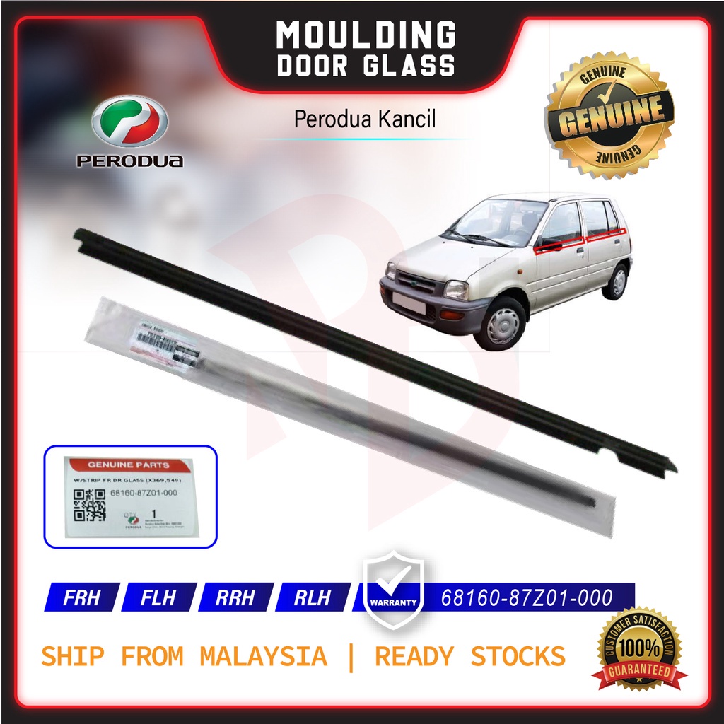 Original Perodua Kancil K Glass Door Moulding Seal Rubber Outer Strip Window Getah Luar Cermin