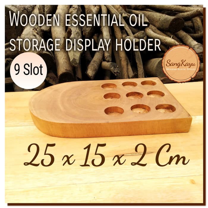 SangKayu Aromatherapy Oil Display Rack Diffuser Essential Oil ...