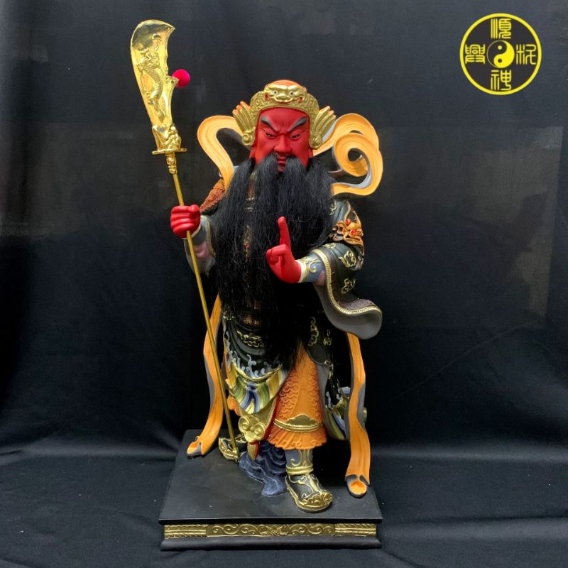 **顺兴** 16寸立剑指关帝 关公 古彩 神像系列 Fibre Statue | Shopee Malaysia