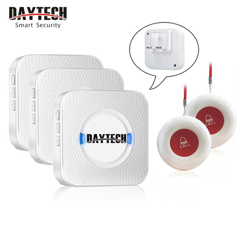 Daytech Wireless SOS Call Button Emergency Help Alarm Bell for Elderly Patient at Home Hospital