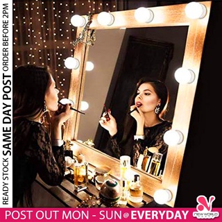 Make Up Mirror Vanity Light Hollywood Style10 Dimmable Bulb Adjustable  Color Brightness Light Stick On For Makeup Table Dressing
