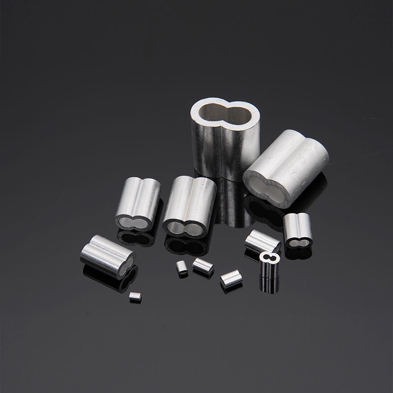 Steel Wire Rope Clip Chuck Aluminum Sheath 8Shaped Aluminum Sheath