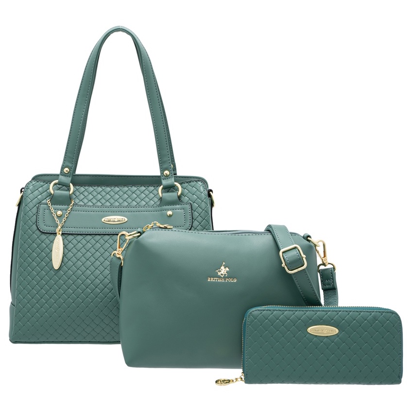 Handbag British Polo Genuine Natasha 3 in 1 Women s Set Bag