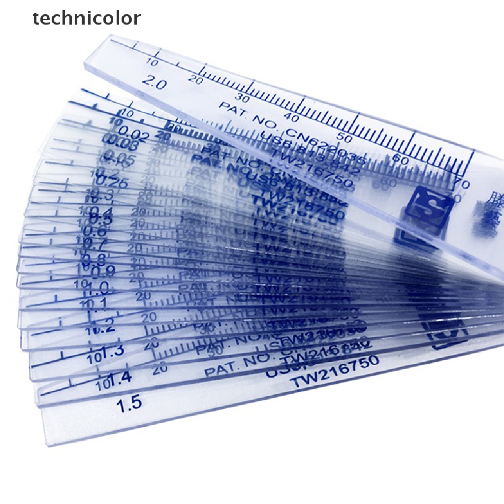 TCMY 0.051mm Thickness Plastic Metric Filler Feeler Gauge TCC Shopee
