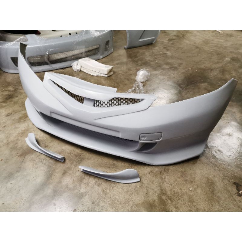 09 JAZZ GE6 PRE-FACELIFT J'S RACING FRONT BUMPER+CANARD | Shopee Malaysia