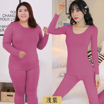 JXMY women plus size 4XL 5XL soild thermal underwear girls warm long johns ready stock Shopee Malaysia