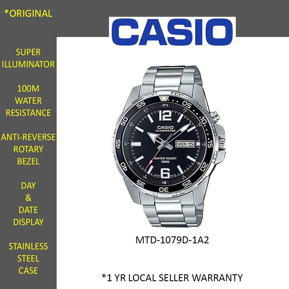 Casio illuminator hot sale mtd 1079