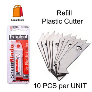 Acrylic Plastic Sheet Perspex Cutter Hook Glass Cutting Tool 10pcs Spare  Blades 