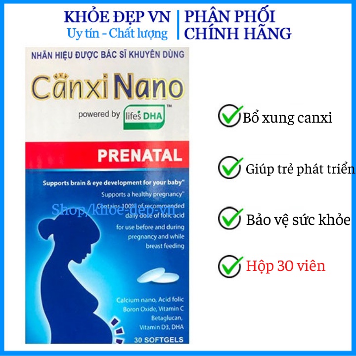 Nano Prenatar Calcium Calcium Supplement, VitaminC, Vitamin D3, DHA Essential For Pregnant