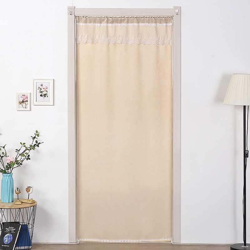 Bedroom toilet partition curtain cloth c布艺门帘遮光隔断帘家用空调卧室卫生间厨房试衣间免打孔窗帘装饰 ...