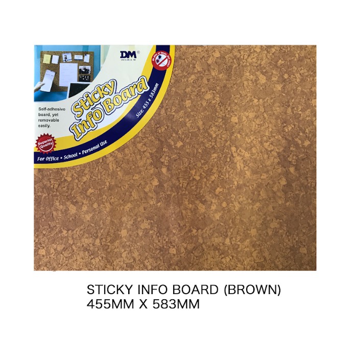 STICKY INFO BOARD (BROWN) | Shopee Malaysia