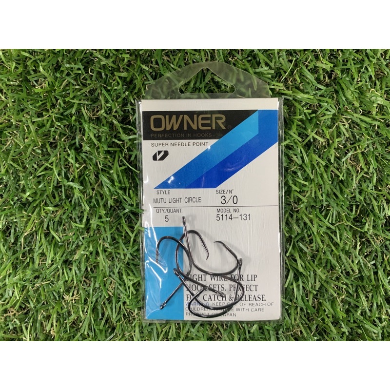 Anzol Owner 5114 Mutu Light Circular - Qualidade Japonesa Para Pesca Esportiva