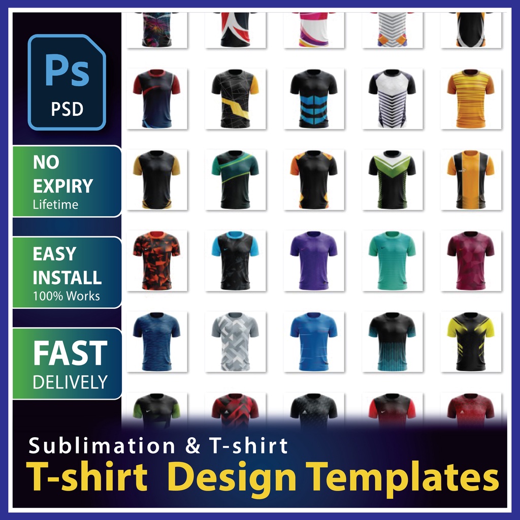 90 Sublimation Design Template + Free 330 Mockup Tshirt Premium 2022 ...