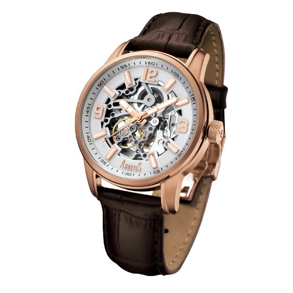 ARBUTUS New York AR904SWF AR904RFF AR904RWF Skeleton Leather Strap Automatic 100 Original Men watch Shopee Malaysia