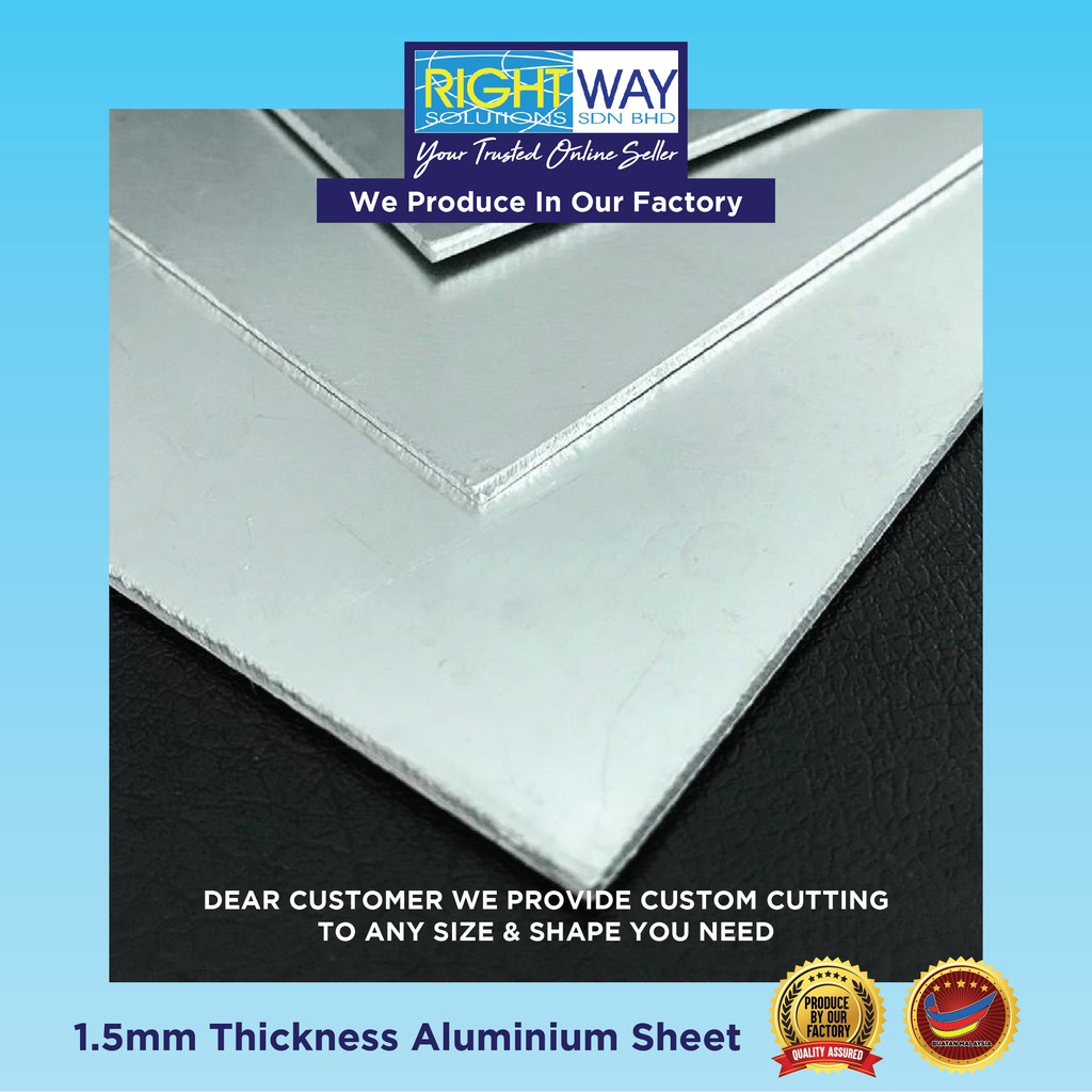 ALUMINIUM SHEET | 1.5MM THICKNESS | SIZE - 50mmx200mm (50pcs
