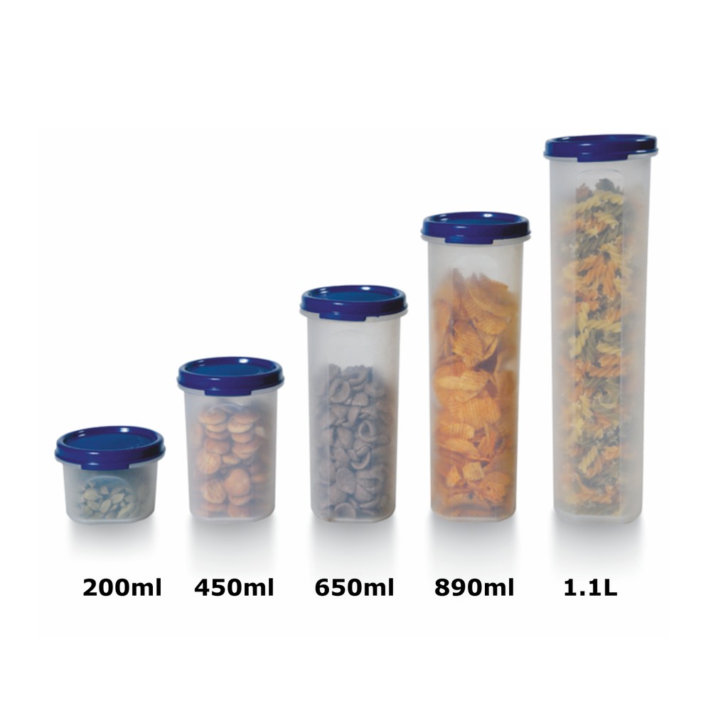 SIGNORAWARE Modular Container Round Tall Airtight Storage Organizer ...