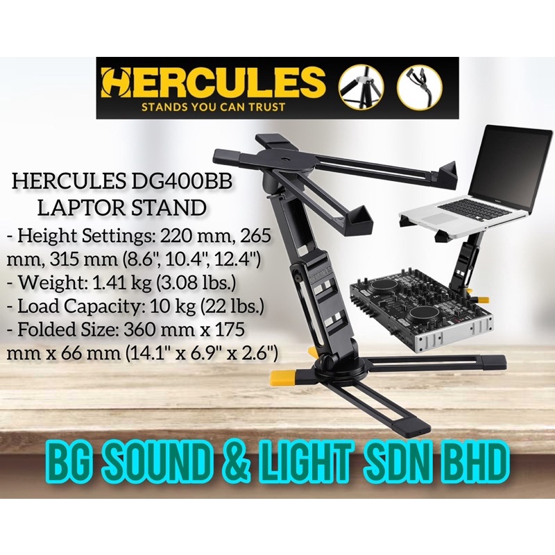Laptop Stands Hercules DG400BB Laptop Stand - Keyboard