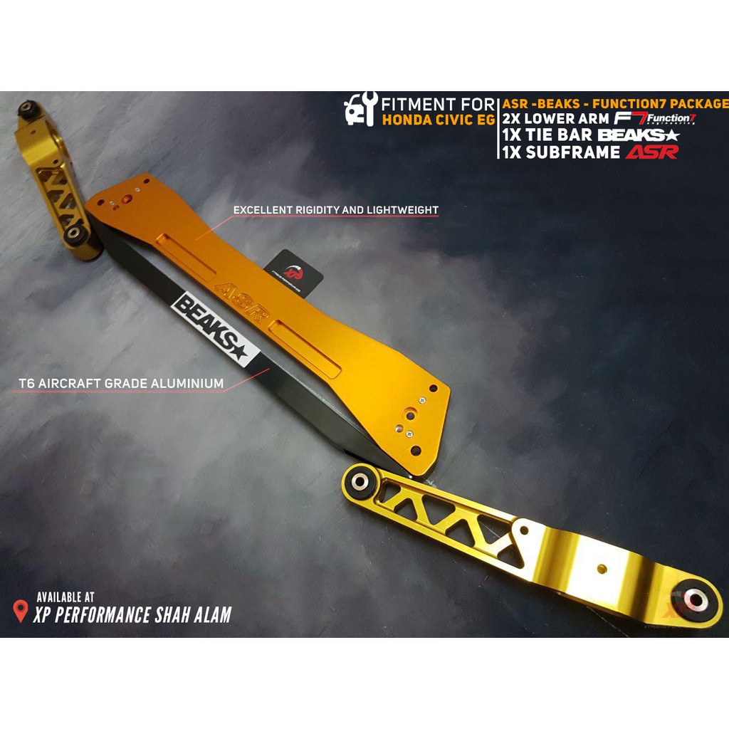 Subframe With Lower Arm and Tie Bar Set For Honda Civic EG | Shopee ...