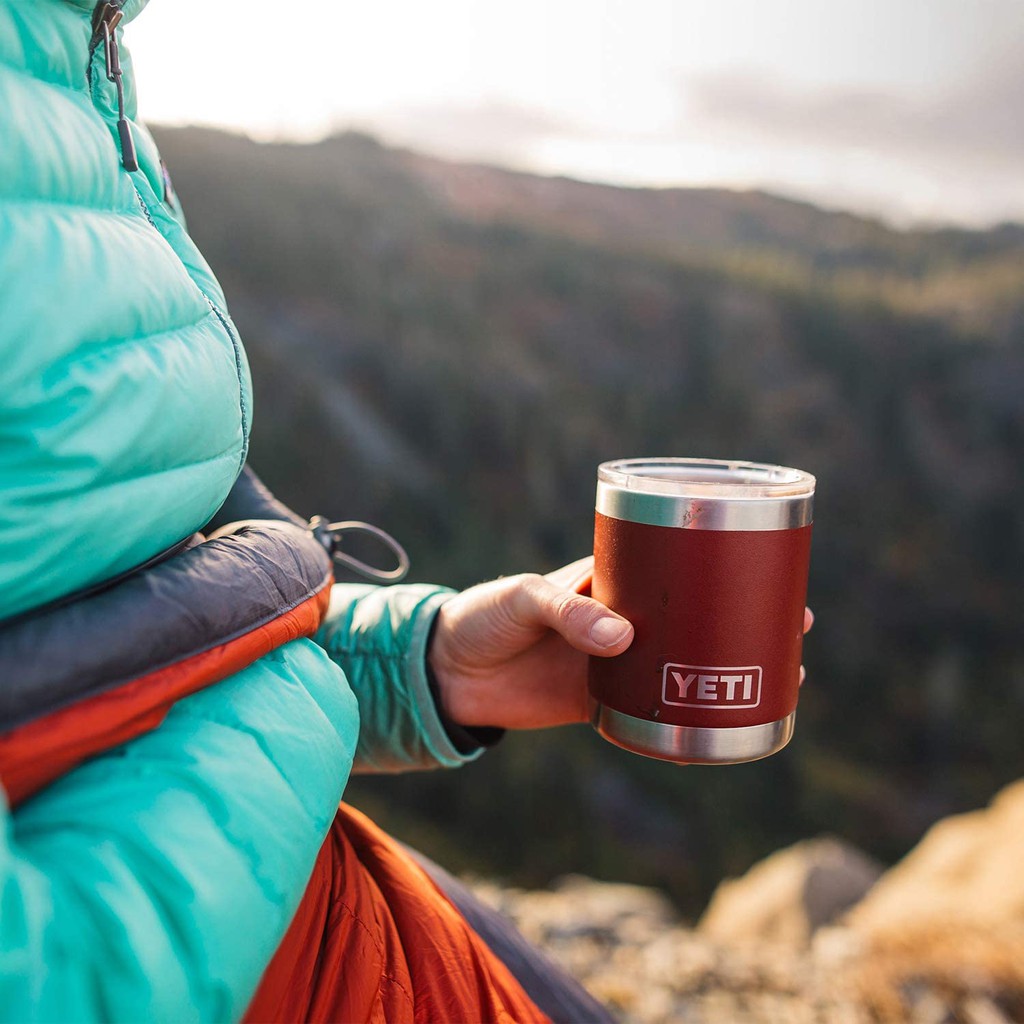 Yeti Rambler Lowball 10 Oz. Brick Red Stainless Steel Insulated