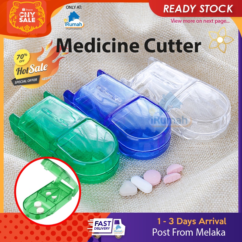 Medicine Cutter Pill Cutter Box Tablet Splitter Case Pemotong Ubat Pill ...