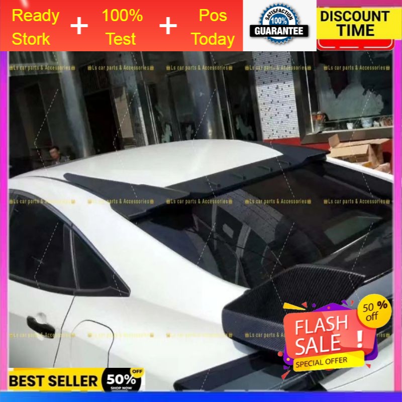 Car Rear Top Roof Glass spoiler Window boot Trunk Lip wing Vios city ...