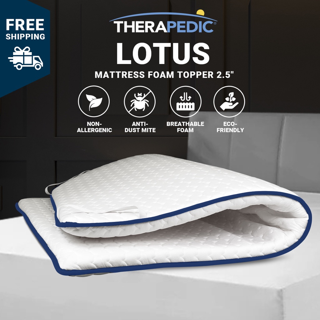 Therapedic USA Lotus Mattress Foam Topper 2.5+" (Single/Super Single