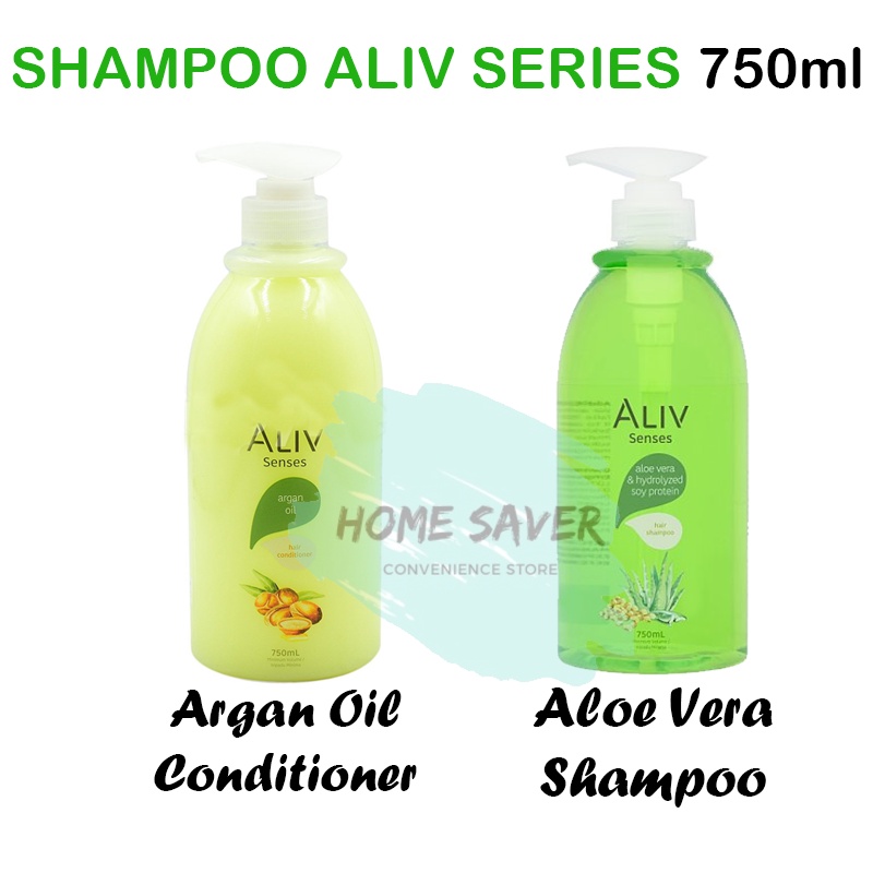 Aliv Senses Clear Hair Shampoo & Conditioner 750ml (Pencuci Rambut ...