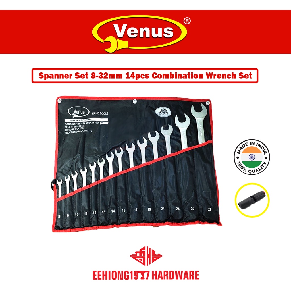 VENUS Spanner Set 8-32MM 14PCS COMBINATION WRENCH SPANNER SET(HEAVY ...