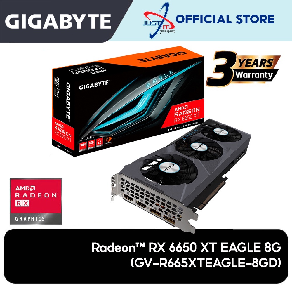 GIGABYTE GV-R665XTEAGLE-8GD RADEON RX 6650 XT EAGLE 8GB DDR6