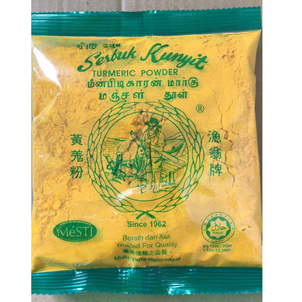 Fisherman Brand Turmeric Powder Serbuk Kunyit (100g) | Shopee Malaysia