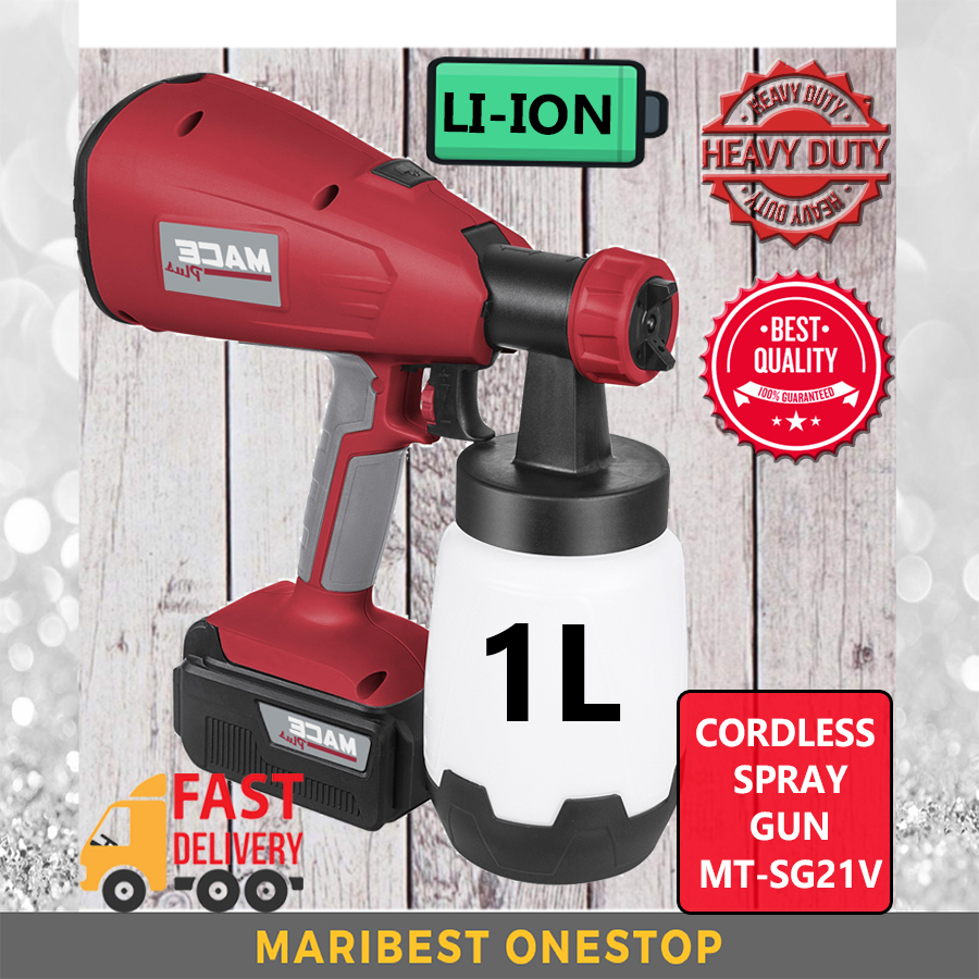 MTSG21V 1000ML MACE PLUS Cordless Electric Spray Gun Paint Sprayer