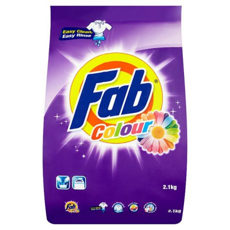 Fab Detergent Powder 2.2kg Perfect 2kg Colour/Anti Bacterial/Downy ...