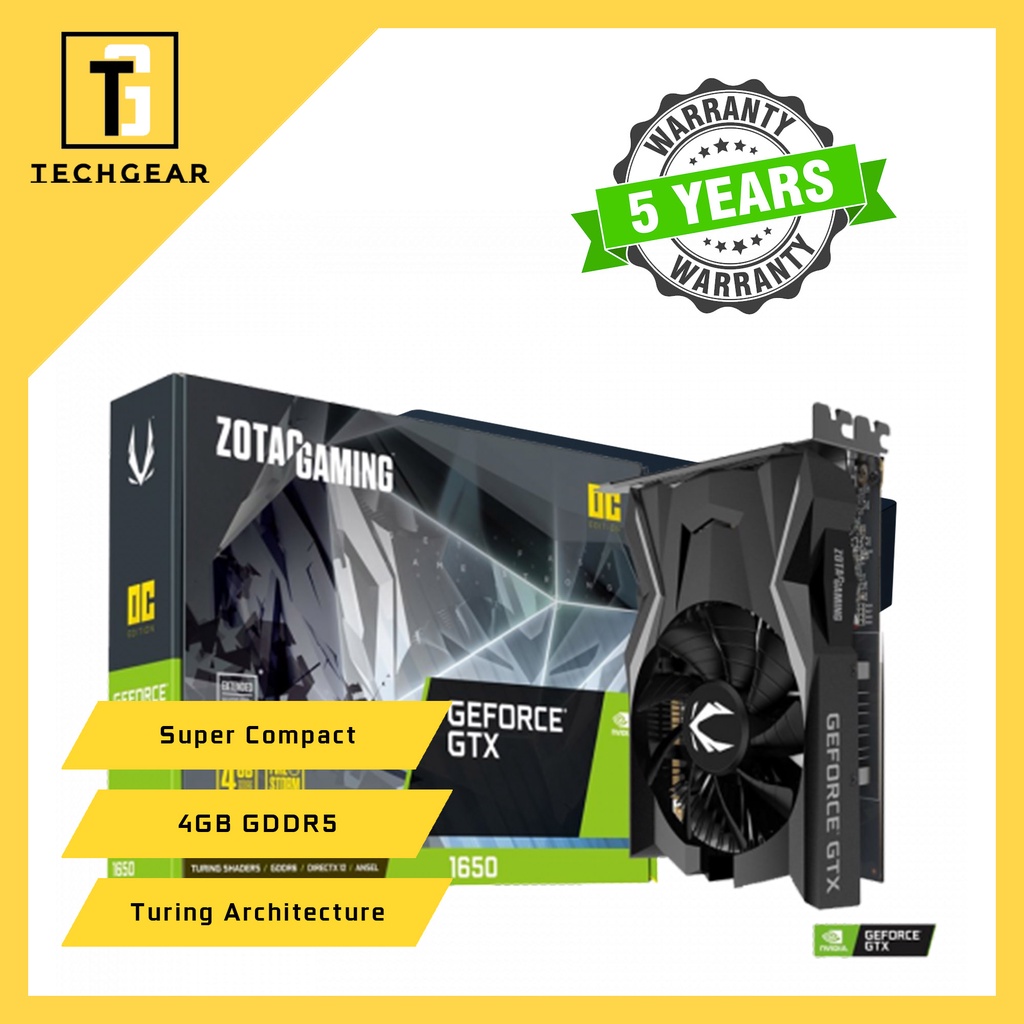 ZOTAC GAMING GeForce GTX 1650 OC 4GB GDDR6 | Shopee Malaysia