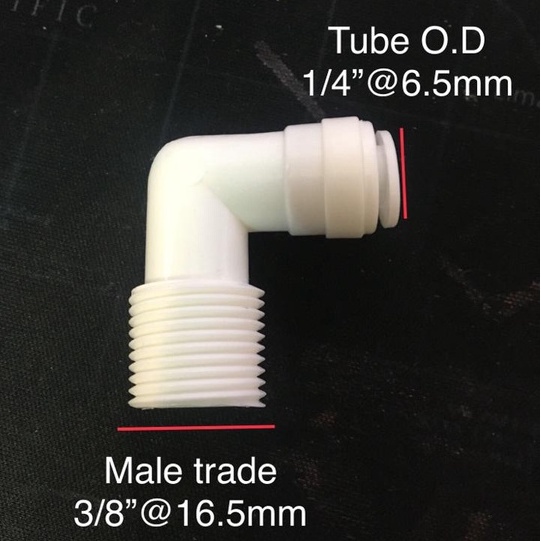 Water Filter Fitting Fitting RO Water Fitting RO Fitting Union Connector quick connect 1/4" 3/8