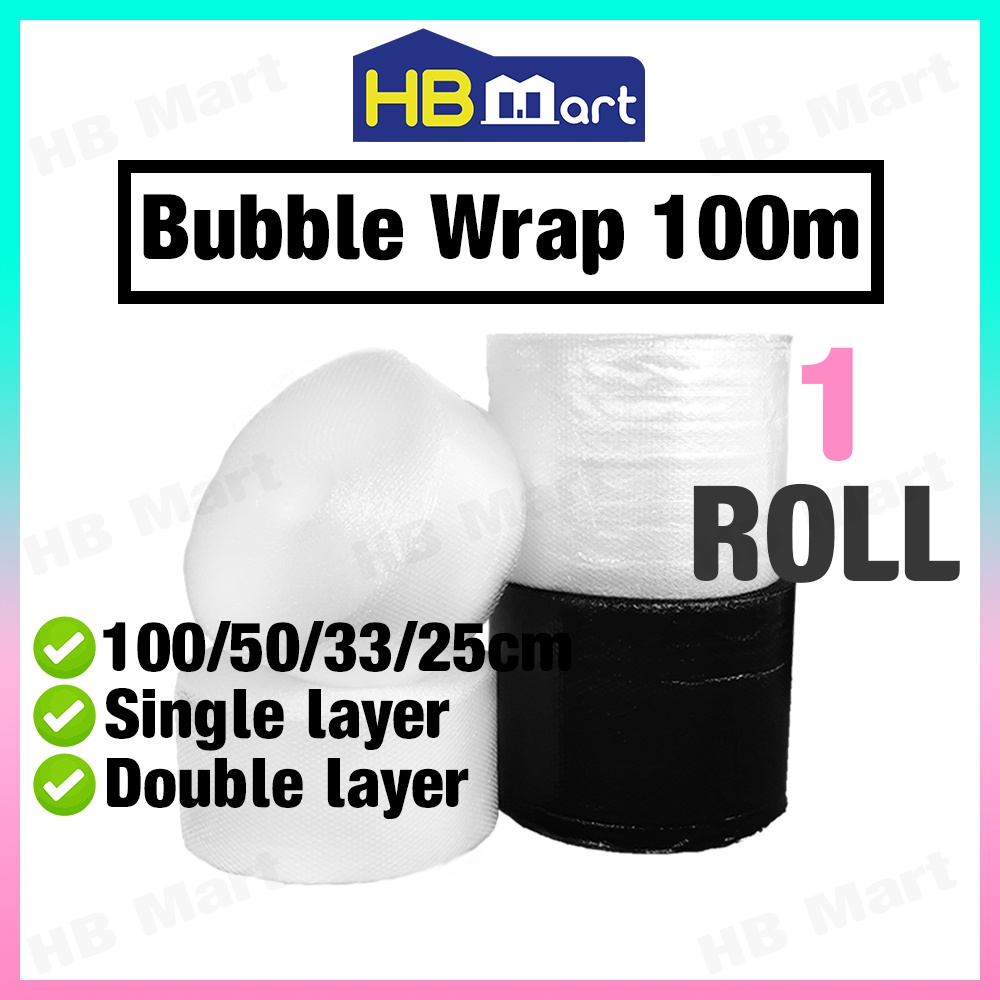 More Sizes Bubble Wrap Single Layer / Double Layer Air Bubble Clear