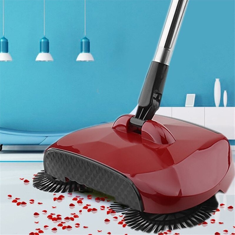 Hand Propelled Sweeper Push Rotary Magic Manual Spin Broom Sweeping ...