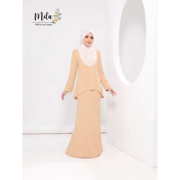 Gambar baju kurung Mila Dot Fishtail