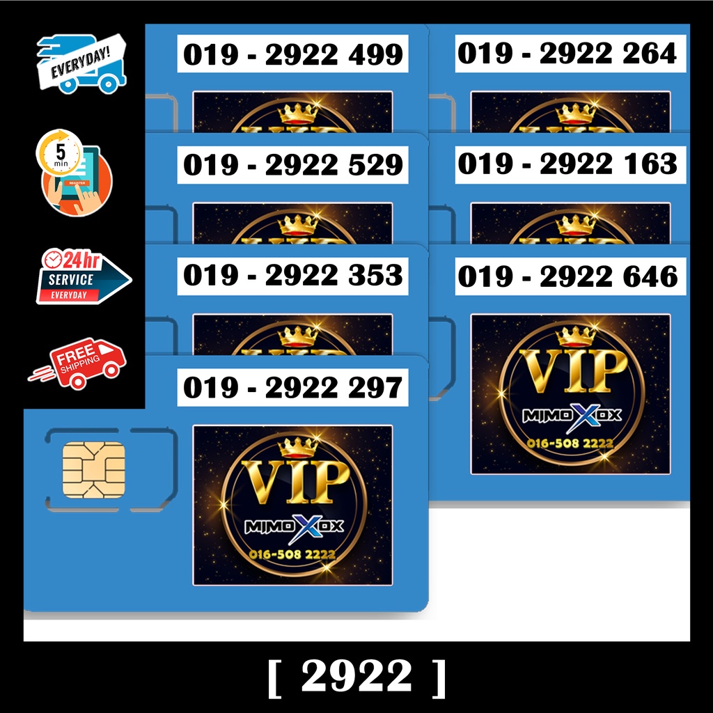 [CA10]♕VIP NUMBER♕ Xpax New Prepaid Sim Card Unlimited