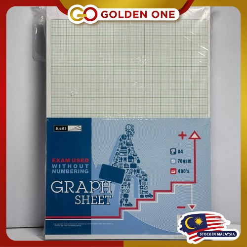 KAMI A4 GRAPH PAPER WITHOUT NUMBERING 480S 70GSM (2SIDE GRAPH)(SKOT