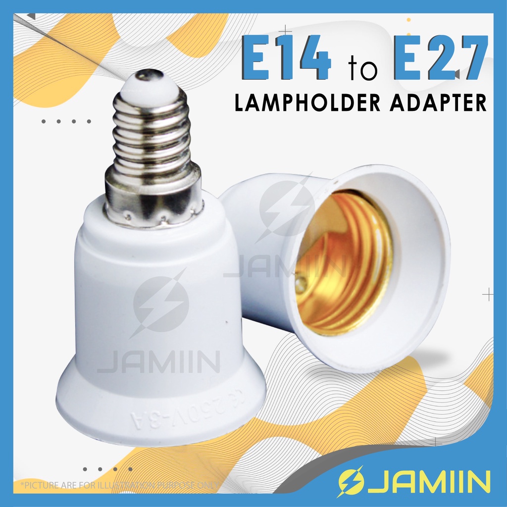 DIYEAH 3-Head E27 Lampholder Adapter, Plastic Socket Splitter, Converts 1 Bulb To 3, White, For Home & Vintage Ceiling Lights