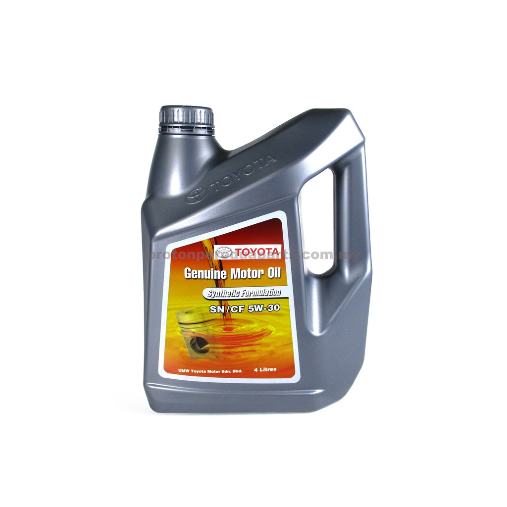 Toyota Original 5W - 30 Engine Oil - API SN/CF- 4 litre | Shopee Malaysia