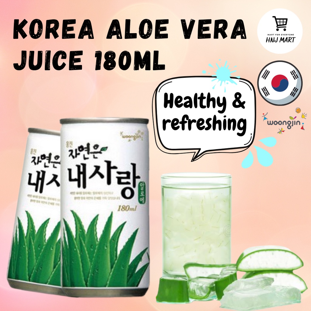 Korea Woongjin Aloe Vera Juice 180ml Korean Aloe Vera Drink Shopee Malaysia 5870