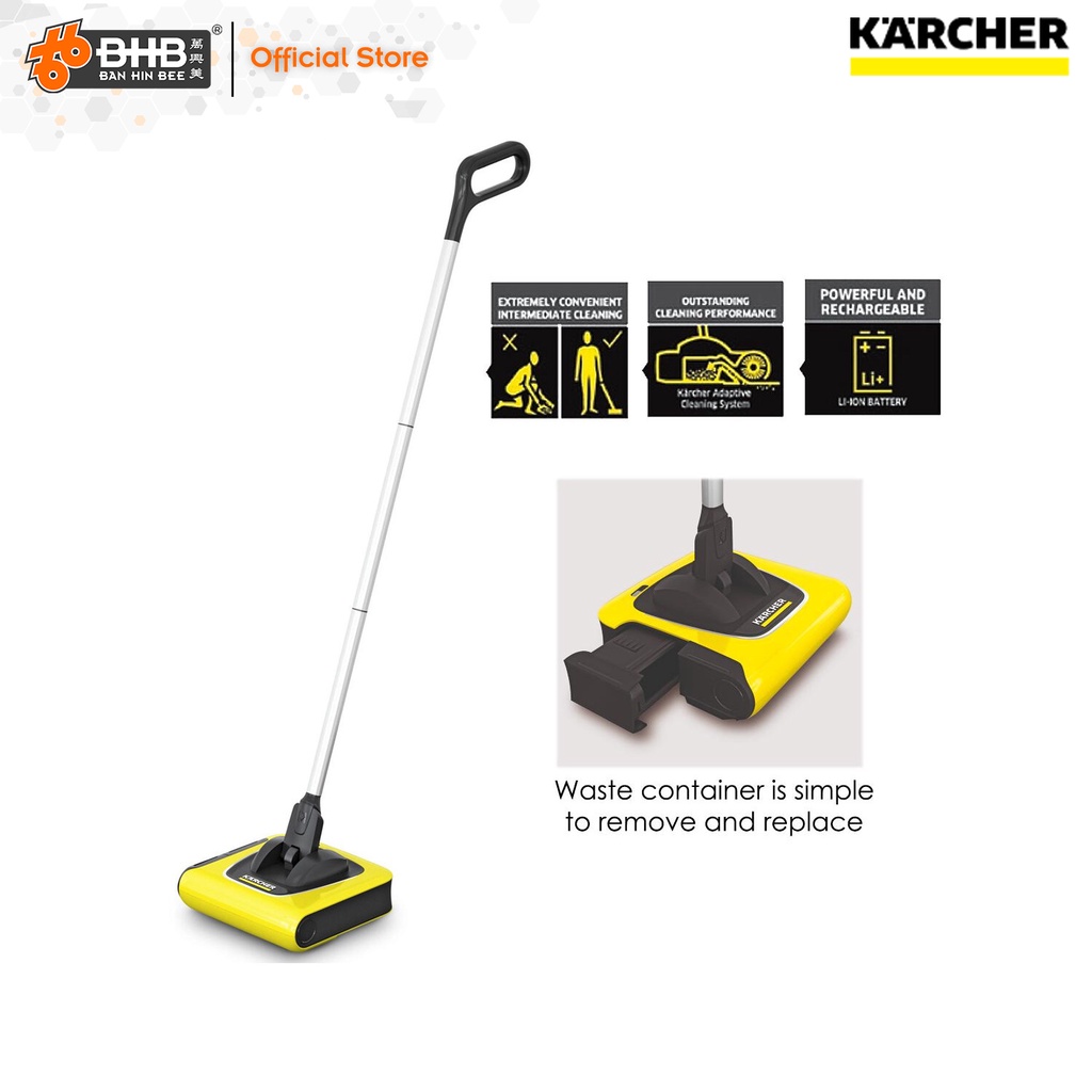 Karcher KB5 Cordless Sweeper Electric Broom Shopee Malaysia