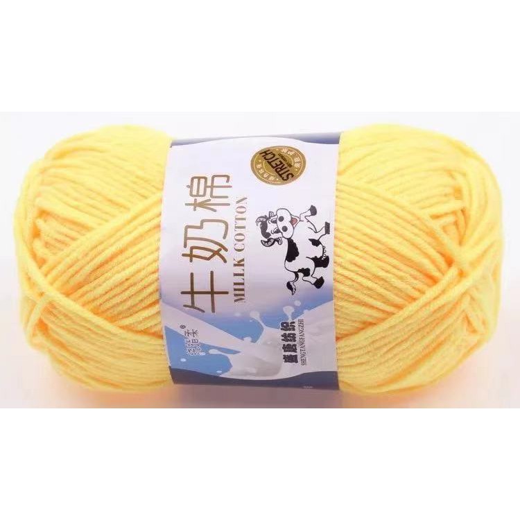 5ply Cotton milk 40g Knit Yarn Smooth Yarn Soft Yarn Crochet Yarn ...