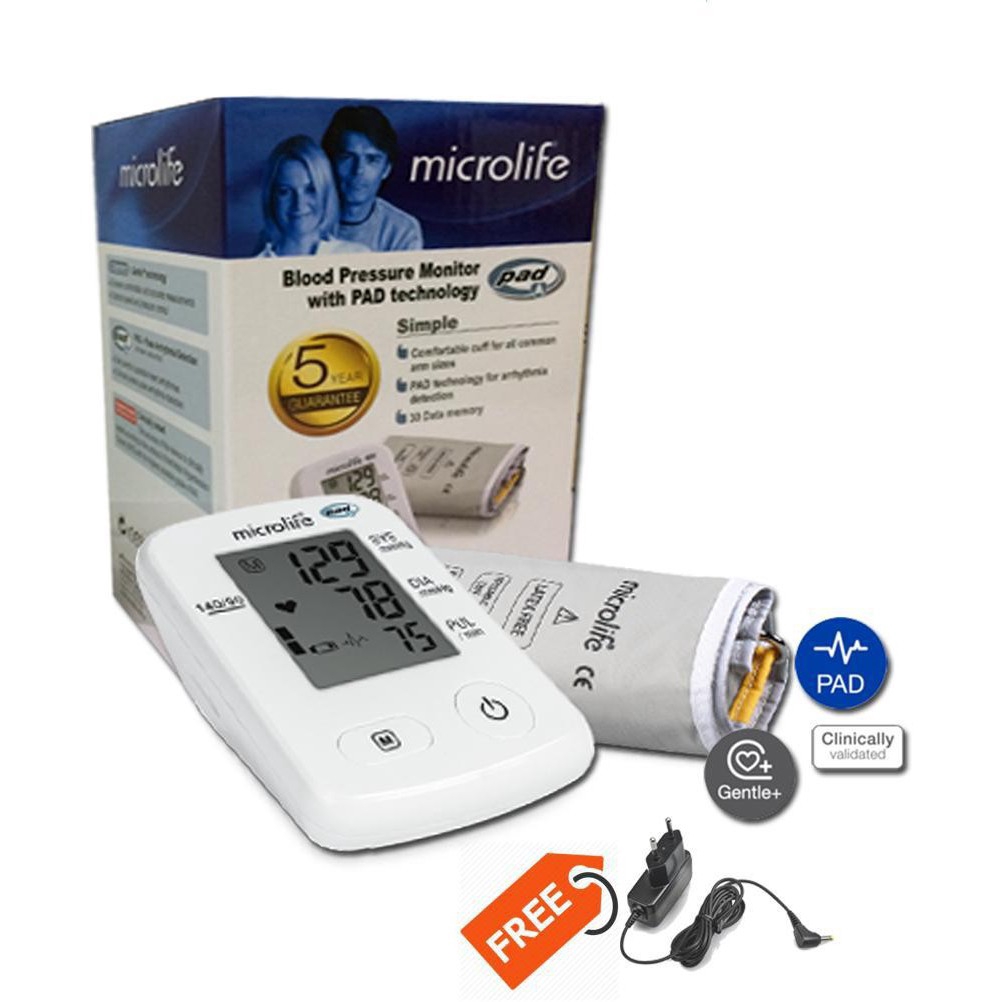 Microlife BP A2 Classic Blood Pressure Monitor with Pad Technology