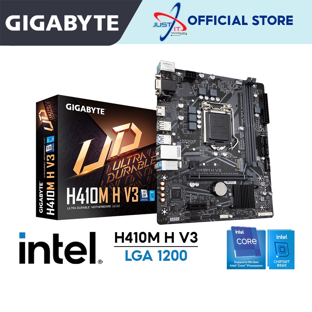 GIGABYTE H410M H V3 LGA1200 Motherboard Combo Deal Intel Pentium G6405