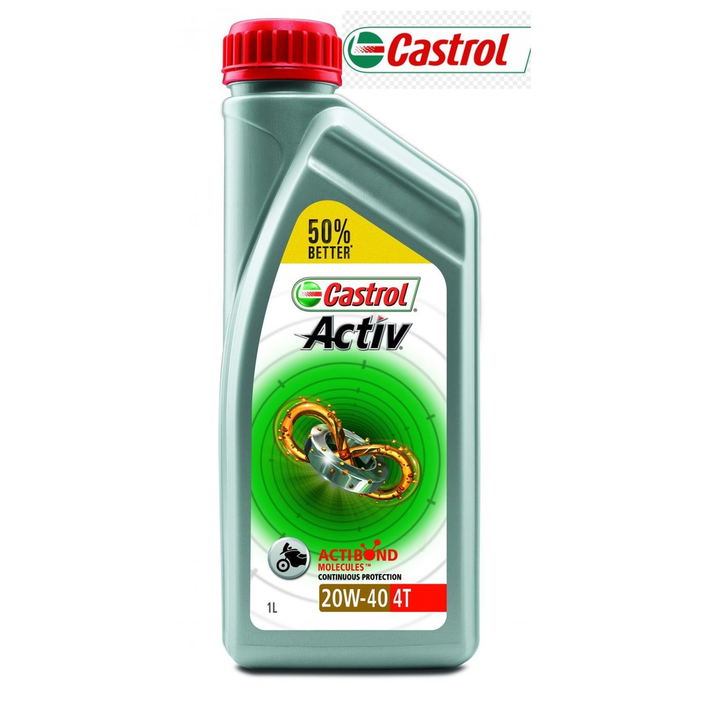 CASTROL ACTIV 4T 20W40 4 High Performance Motor Oil / MOTORCYCLE